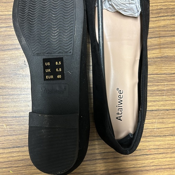 ‼️$10 - Ataiwee Women's Flats Shoes Size 8.5 Black NWT - Picture 5 of 5